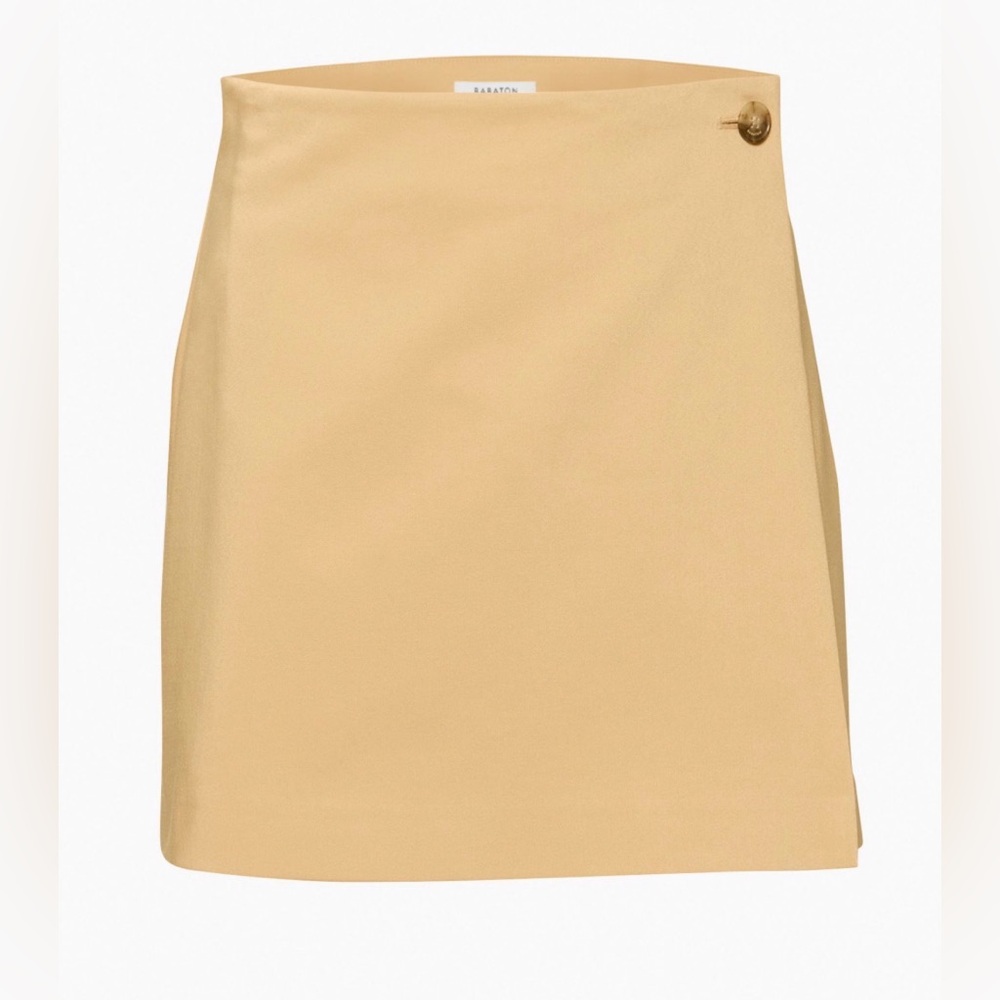 Babaton Light Tan Mini Skirt